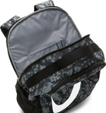 NIKE Unisex Kids Youth Brasilia Backpack - Cat Aop Fa24 Backpack (pack of 1), Black/Black/White, One Size, Young Athletes