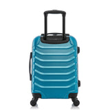 InUSA ENDURANCE Luggage with Spinner Wheels | Spacious Durable Lightweight Hardside Suitcase, Travel Bag with Handle and Trolley | 24-Inch Medium Checked Luggage | Teal