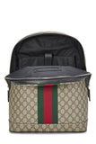 Gucci, Pre-Loved GG Supreme Canvas Web Backpack Medium, Black