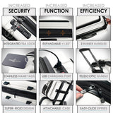 TRAVELARIM 20 Inch Carry On Luggage 22x14x9 Airline Approved, Carry On Suitcase with Wheels, Hard-shell Carry-on Luggage, Durable Luggage Carry On, White Small Suitcase with Cosmetic Carry On Bag