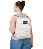 JanSport SuperBreak Plus Backpack with Padded 15-inch Laptop Sleeve and Integrated Bottle Pocket - Spacious and Durable Daypack for Work and Travel - Surreal Mirage Coconut