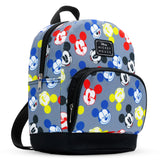 Fast Forward Disney Mickey Mouse Mini Backpack - 10" Exclusive Woven Small Backpack with Front Pocket - Adjusts to Fit Adults, Teens, Kids