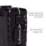 TUMI 19 Degree Frame International 4 Wheel Carry-On - Lightweight Suitcase - Hard Shell Luggage - 21.8" X 14.0" X 9.0" - Black Texture