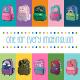 Stephen Joseph Kids Classic Rolling Luggage, Kids Luggage, Toddler Rolling Travel Carry On, Kids Suitcase with wheels,