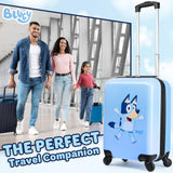 Bluey Kids Luggage with Wheels Rolling Suitcase Small Carry On Travel Suitcase Vacation Weekend Trips Travel Essentials