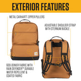Carhartt Insulated Two Compartment Cooler, Durable Water Repellent Material W/Front Zippered Pocket for Camping, Beach & Travel, Cooler Backpack, Carhartt Brown