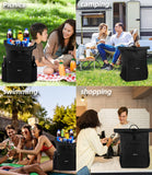 DEWUR Cooler Backpack 35 Cans Large Capacity Insulated Light Cooler Backpack,Waterproof and Leak-Proof,Portable with Bottle Opener,Perfect for Picnics,Camping,Beach,Hiking,Shopping20L（Black 35Cans）