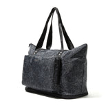 Baggallini Women's Carryall Expandable Packable Tote, Midnight Blossom