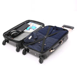 kensie 3 Piece "Alma" Light Metallic Style TSA-Lock Spinner Luggage Set, Midnight Black Option