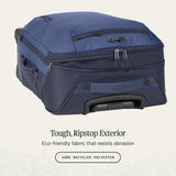eagle creek Expanse 4-Wheel 26" Luggage – Durable Checked Spinner Suitcase with Expandable Capacity – Rugged Fabric, Lockable Zippers & Grab Handles – Travel-Ready – Pilot Blue