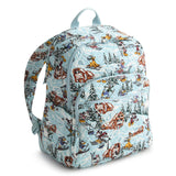 Vera Bradley Women's Disney Premium Cotton Bancroft Backpack, Ski Weekend Mickey and Friends, One Size