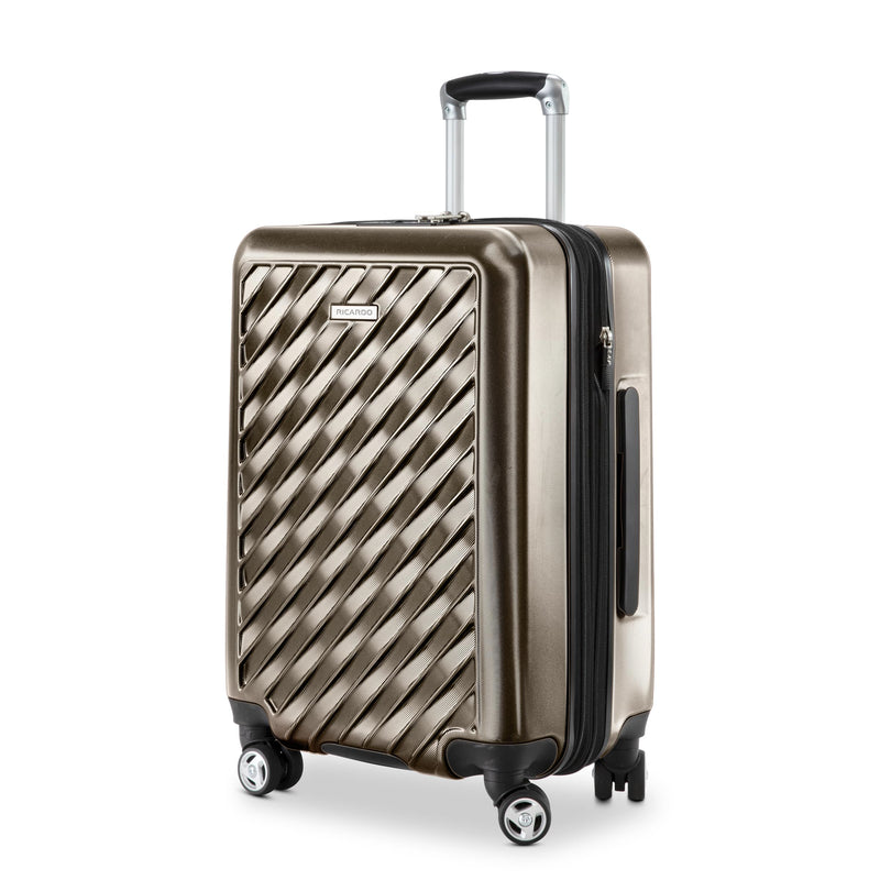 Ricardo Beverly Hills Melrose Hardside Expandable Luggage with Lightweight Construction for Smooth Traveling, Stylish, Durable, and Spacious, Men and Women, Bronze, Check-In Medium 25-Inch