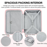 MGB Hardside Carry On Luggage with Spinner Wheels & Built-in TSA Lock, Durable Suitcase Rolling Luggage with Scratch-Resistant Surface, Carry-On 20-Inch, Pink