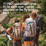 Kelty Redwing 50 Women’s – 50 Liter Internal Frame Backpack for Hiking, Backpacking, Travel, Hip Belt, Women Specific Fit, 2023 (Blackout)