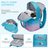 LARVENDER Carry on Luggage 22x14x9 Airline Approved Hardshell Suitcase with Wheels TSA Lock, PC+ABS Lightweight Suitcase Set for Women with Travel Backpack, Cotton Candy, 3 Piece Set