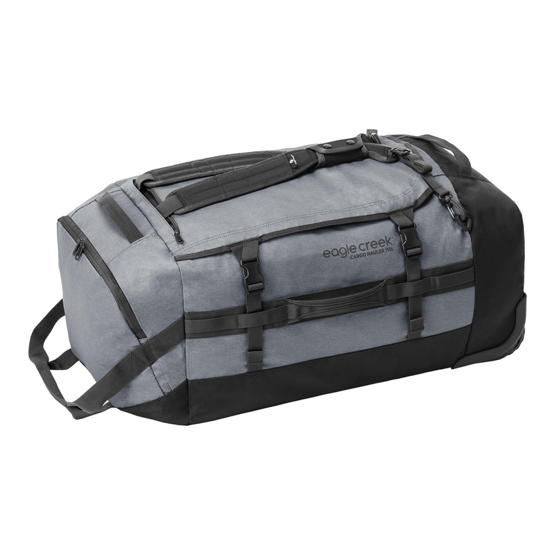 Eagle Creek Cargo Hauler Wheeled Duffel - Durable Duffel Bag for Travel - Easy Access Compartment - Deployable Backpack Straps - Lockable Zipper Opening - Charcoal - 110L