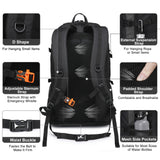SEMSTY Hiking Backpack, 30L/40L/50L Expandable Hiking Backpack for Men and Women, Travel Backpack Flight Approved