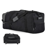 Travelers Club Polo & Racquet Club 32 Inch Collapsible, Black/gray Travel Duffel, One Size, 6 Pieces