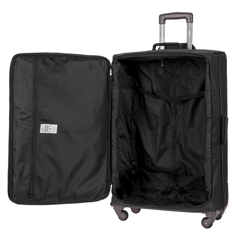 Bric's 30" Checked Luggage - Spinner-Style Suitcase for Women and Men - Sienna Collection - Black