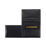 TUMI - Delta L-Fold Wallet with RFID Lock - Slim Bifold Leather Wallet - ID Window & Card Slots - Premium Gift Box - 4" x 3" - Black