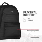 Victorinox Altmont Original Standard Backpack - Modern Backpack to Hold Travel Accessories - Comfortable Bag with Airflow - 25 Liters, Black