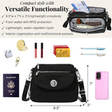 Baggallini Womens Calais Crossbody Bag, Black