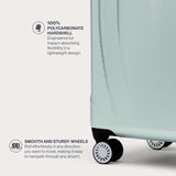 Travelpro Pathways 3 Hardside Expandable Luggage, 8 Spinner Wheels, Lightweight Hard Shell Suitcase, Cloud Grey, 3 Piece Set (21/25/28)