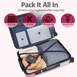 VIVIcity Carry on Luggage 2 Sets(20in/24in) with Spinner Wheels, Lightweight PC+ABS Hard Shell Suitcases, Expandbale Storage & TSA Aprovel Lock