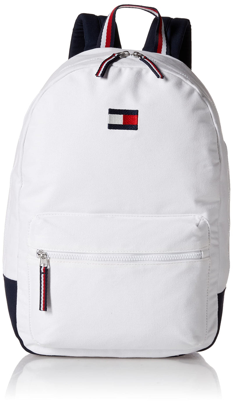 Tommy Hilfiger mens Ardin Backpack, Bright White, One Size US
