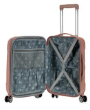 Rockland London Hardside Spinner Wheel Luggage, Rosegold, Carry-On 20-Inch