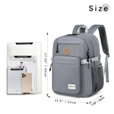 abshoo 32L Backpack for School College Bookbag Middle High School Backpacks Casual Daypack Travel Backpack (Grey)