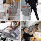Bagsure Travel Backpack Carry On Backpack 42L Flight Approved, Expandable Laptop Backpack with Packing Cubes & Shoe Pocket, Water Resistant Luggage Backpack for Men Women, Large Backpack 20 * 14 * 7"
