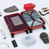 Cosbarn Luggage Sets 3 Piece Suitcases with Wheels, Suitcase Set, ABS+PC Hardshell Luggage with Phone Holder, Lightweight Carry on Luggage with TSA Lock Spinner Wheels