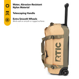 RTIC Road Trip Rolling Duffle Bag with Wheels for Men and Women, Traveling Tote for Camp, Travel, Gym, Weekender, Camping, Overnight Carry On, Sports, Spacious, Water Resistant, Medium, Trailblazer