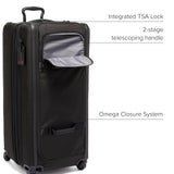 TUMI - Alpha Tall 4-Wheeled Duffel Packing Case - Hybrid Travel Suitcase with Integrated Shelving - Black