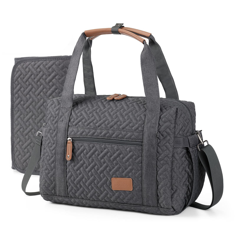 JOLLITO Diaper Bag Tote, Large Capacity Travel Diaper Bags With Portable Changing Pad, Hospital Bag For Labor Delivery, Baby Bag