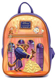 Loungefly Disney Beauty and the Beast Ballroom Scene Womens Double Strap Shoulder Bag Purse, One Size, Multi