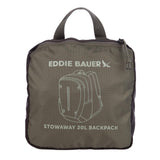 Eddie Bauer Stowaway Packable Backpack | Travel | Outdoor | Lightweight | Foldable | Durable | Ripstop Polyester | 20L - Spruce Green