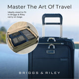 Briggs & Riley Carry On Compression Packing Cube Set - Bag Organizer for Suitcase & Luggage, Travel Essentials for Women & Men, Pack Accessories for Vacation, Maximize Storage Space - 3-Piece, Black