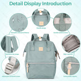 Himawari Laptop Backpack for Women & Men - Travel Backpack With USB Charging Port, Water Resistant, College & School Bag