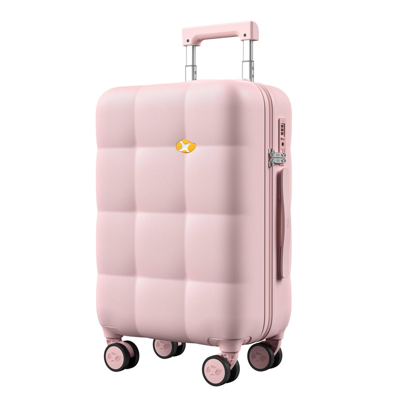 MGB Hardside Carry On Luggage with Spinner Wheels & Built-in TSA Lock, Durable Suitcase Rolling Luggage with Scratch-Resistant Surface, Carry-On 20-Inch, Pink