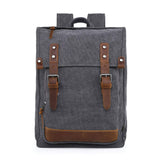 TSD Brand Discovery Canvas Backpack Travel Daypack Lightweight Carry On Laptop Backpack Hiking Backpack (Grey)