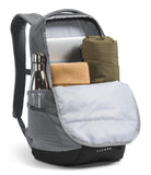 The North Face Lichen Daypack - Everyday Commuter Backpack, Laptop Sleeve, Water Bottle Pockets, Center Front Pouch, Smoked Pearl Dark Heather/TNF Black, One Size