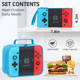 JIRAIKEI School Backpack for Boys,3pcs Gamer Boys Backpack with Lunch Box Set for Kids Teens Elementary Middle School Students Ages 6-18,17" Large Capacity School Bookbag with Multiple Pockets