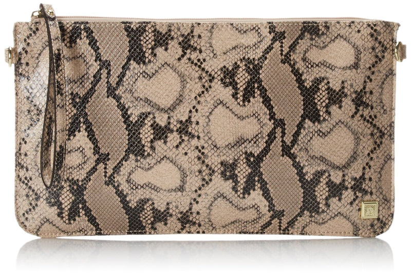 Anne Klein Change The Channe Tote Shoulder Bag,Beige /Black Multi,One Size