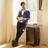 Vipbox Luggage Sets 3 Piece (3-YEARS VIP SERVICE) Hardshell Expandable Lightweight Ultra Durable 100% PC Carry On Travel Suitcase Set with TSA Lock Spinner Wheels, Premium Black