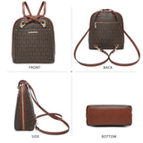 MKP COLLECTION Womens Convertible Backpack Handbag Purse Fashion Designer Ladies Shoulder Satchel Bag for Travel Work