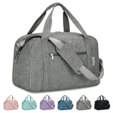 Narwey 18" Carry on Bag Underseat Luggage for Airplane Spirit Airlines Personal Item Bag Travel Duffel Bag Small Gym Bag Weekender Overnight Bag with Wet Pocket for Women and Men (Grey)