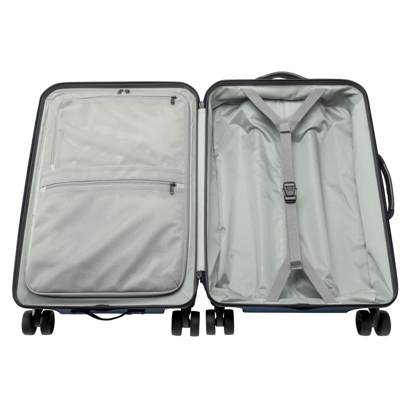Eagle Creek Tarmac 4-Wheel 26" Luggage - Durable Rolling Suitcase for Secure Storage - Smooth Spinning Wheels - Telescoping Handle - Locking Zippers - Front Quick-Access Pocket - Blue Jay
