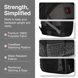Wenger Synergy Laptop Backpack, Fits 16 Inch Laptop, Men's and Women's Laptop Bag, Black/Grey